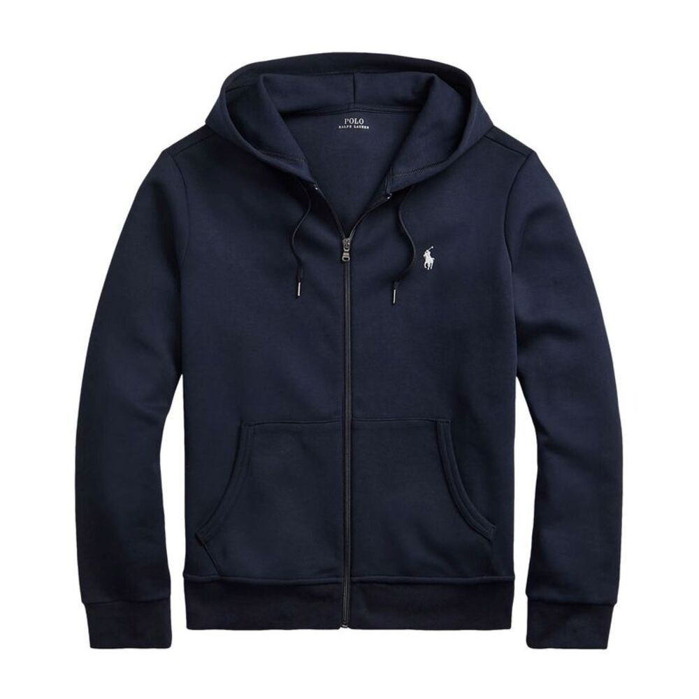 Polo Ralph Lauren Mens Double-Knit Full-Zip Hoodie XL Aviator Navy - NWT